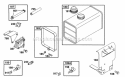 Fuel Pump Grp Fuel Tank Grp Diagram and Parts List for 254422-0535-01  Briggs and Stratton Engine